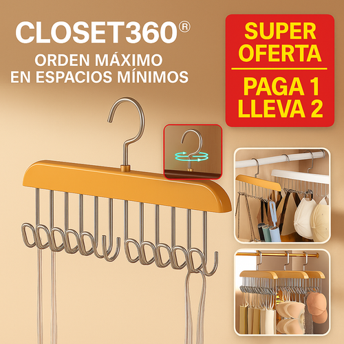 OFERTA 2X1 CLOSET360® ESPACIO MÁXIMO, EN ESPACIOS MINIMOS