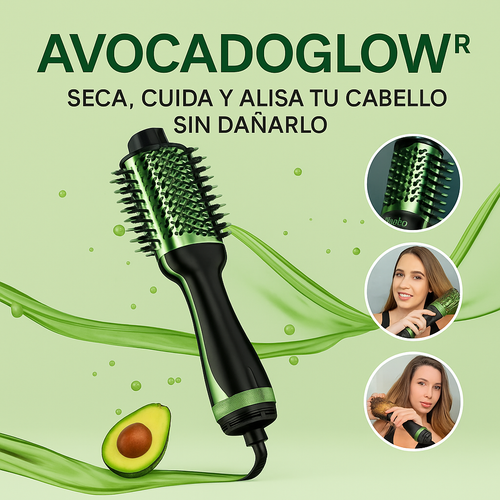 AVOCADOGLOW® SECA, CUIDA Y ALISA TU CABELLO SIN DAÑARLO