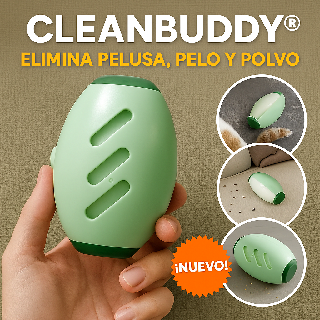 CLEANBUDDY® ELIMINA PELUSA, PELO Y POLVO AL INSTANTE