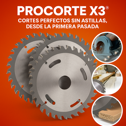 PROCORTEX3® CORTES PERFECTOS SIN ASTILLAS DESDE LA PRIMERA PASADA
